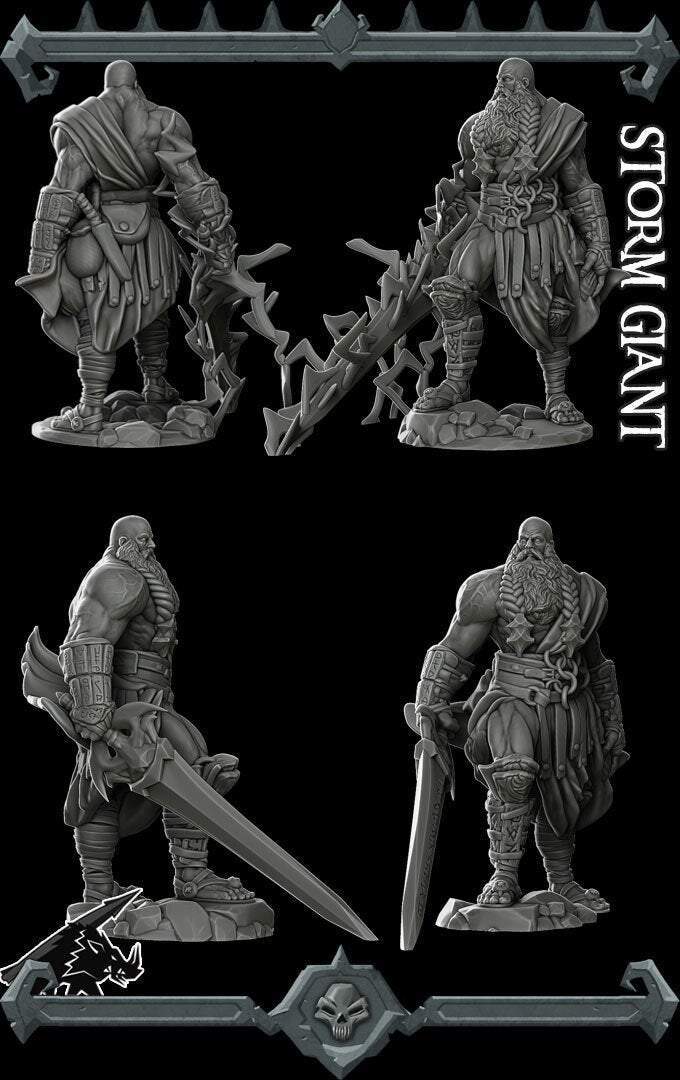 STORM GIANT - Miniature -All Sizes | Dungeons and Dragons | Pathfinder | War Gaming
