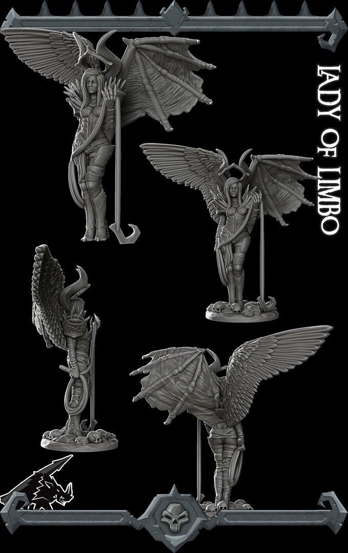 LADY OF LIMBO - Miniature | All Sizes | Dungeons and Dragons | Pathfinder | War Gaming