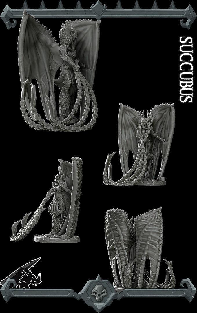 SUCCUBUS - Miniature | All Sizes | Dungeons and Dragons | Pathfinder | War Gaming