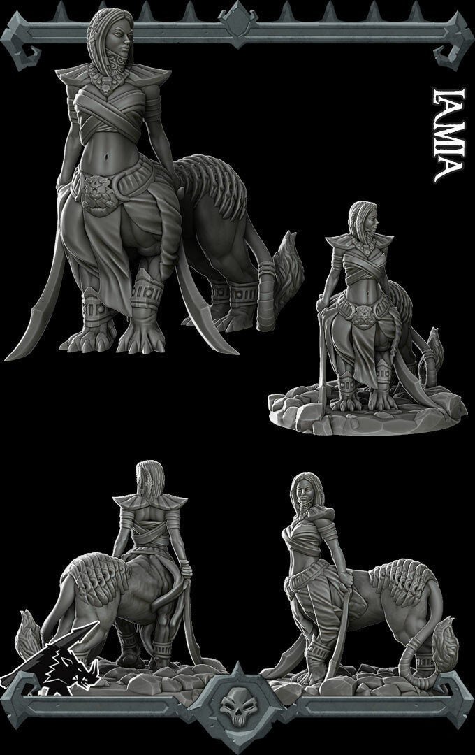 LAMIA - Miniature | All Sizes | Dungeons and Dragons | Pathfinder | War Gaming