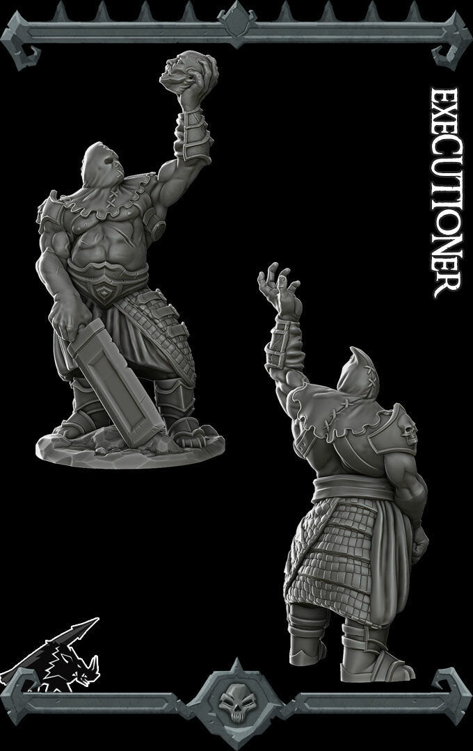 EXECUTIONER - Miniature | All Sizes | Dungeons and Dragons | Pathfinder | War Gaming