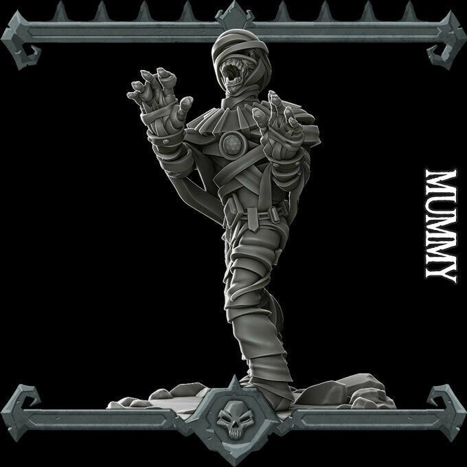 MUMMY - Miniature | All Sizes | Dungeons and Dragons | Pathfinder | War Gaming