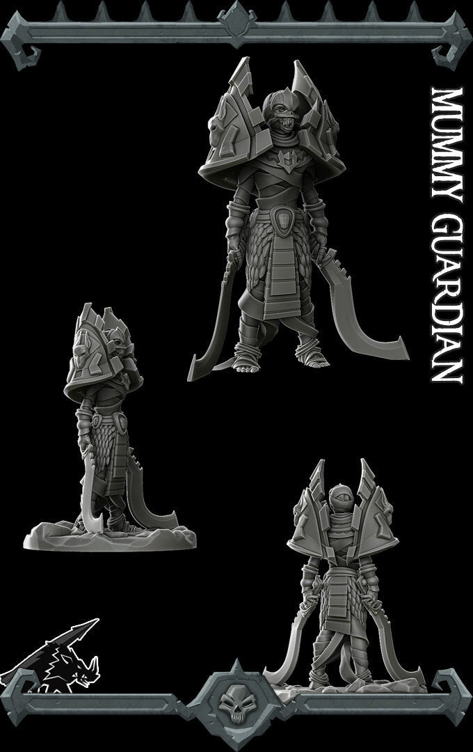 MUMMY GUARDIAN - Miniature | All Sizes | Dungeons and Dragons | Pathfinder | War Gaming