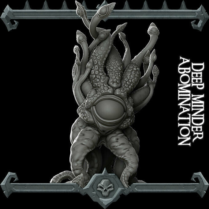 DEEP MINDER ABOMINATION - Miniature | All Sizes | Dungeons and Dragons | Pathfinder | War Gaming