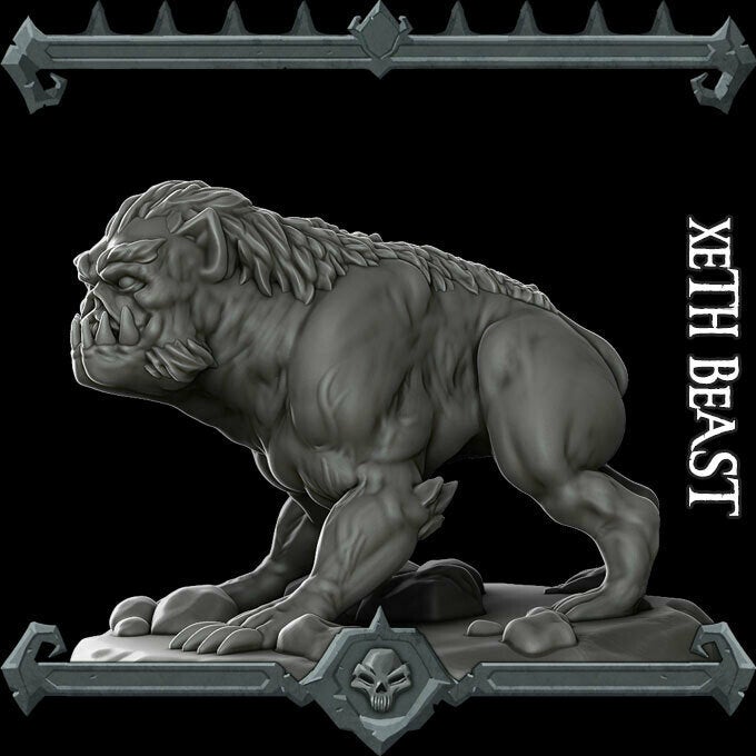 XETH BEAST- Miniature | All Sizes | Dungeons and Dragons | Pathfinder | War Gaming