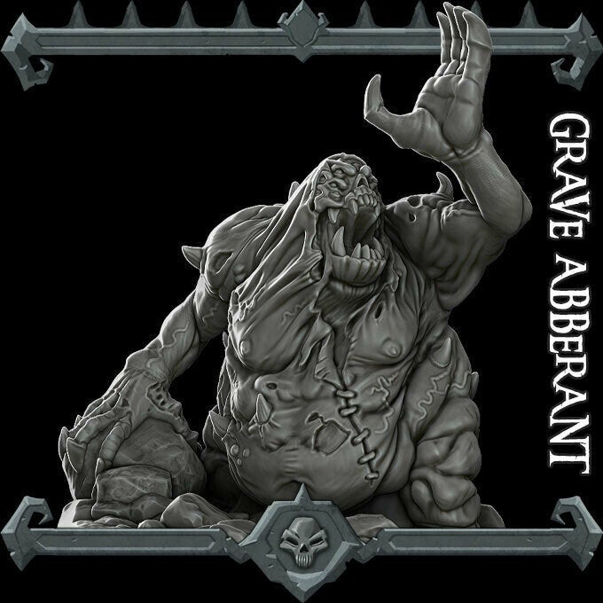 GRAVE ABERRANT - Miniature | All Sizes | Dungeons and Dragons | Pathfinder | War Gaming