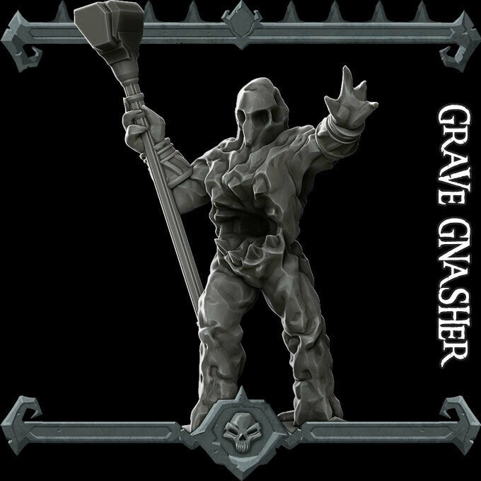 GRAVE GNASHER - Miniature | All Sizes | Dungeons and Dragons | Pathfinder | War Gaming