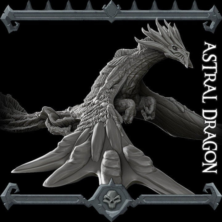 ASTRAL DRAGON - EPIC Sized Statue | Dungeons and dragons | Cthulhu| Pathfinder | War Gaming