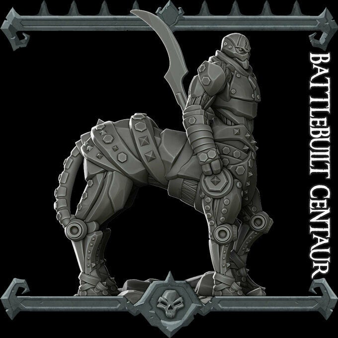 BATTLEBUILT CENTAUR - Miniature | All Sizes | Dungeons and Dragons | Pathfinder | War Gaming