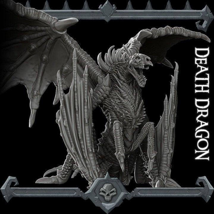 DEATH DRAGON - EPIC Sized Model Kit | Dungeons and dragons | Cthulhu| Pathfinder | War Gaming