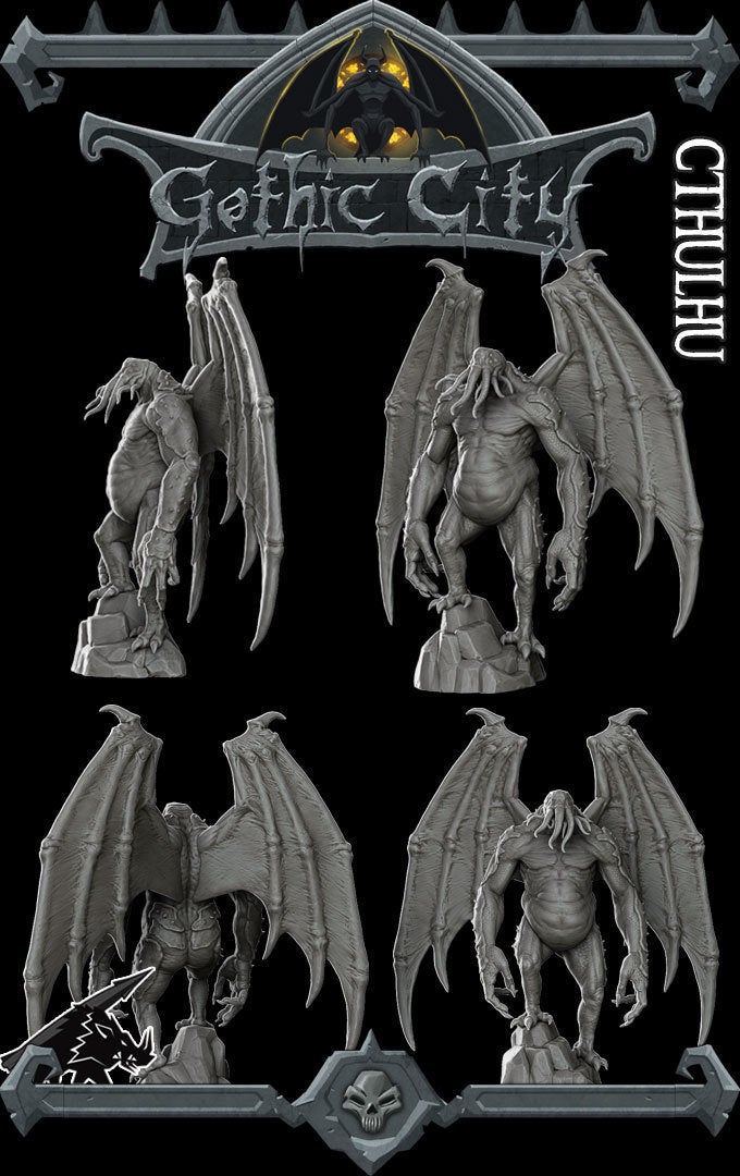 GREAT CTHULHU - EPIC Sized Statue | Dungeons and dragons | Cthulhu| Pathfinder | War Gaming