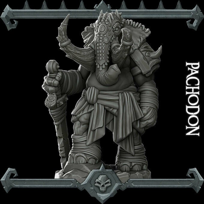 PACHODON - Miniature | All Sizes | Dungeons and Dragons | Pathfinder | War Gaming