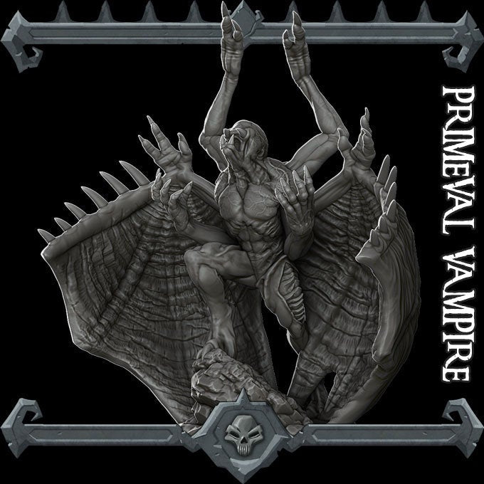 PRIMEVAL VAMPIRE - Miniature | All Sizes | Dungeons and Dragons | Pathfinder | War Gaming