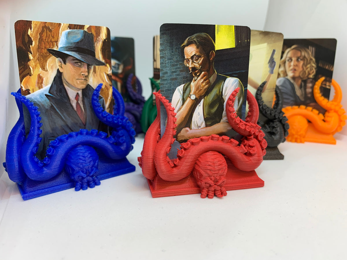 Arkham Horror LCG Investigator Stands - Cthulhu Tentacles Set of 6 Different Colours or all in black or bronze