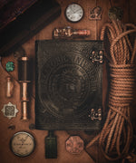 Miskatonic University Black Real Leather Notebook Journal Sketchbook Arkham Horror LCG Campaign Log