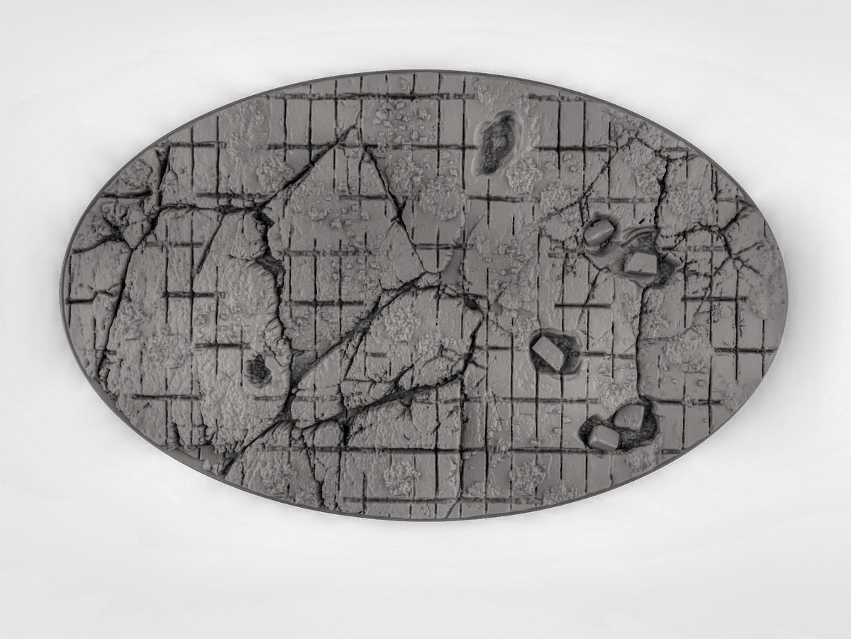 Brick base large oval Resin Miniature for DnD | Tabletop Gaming