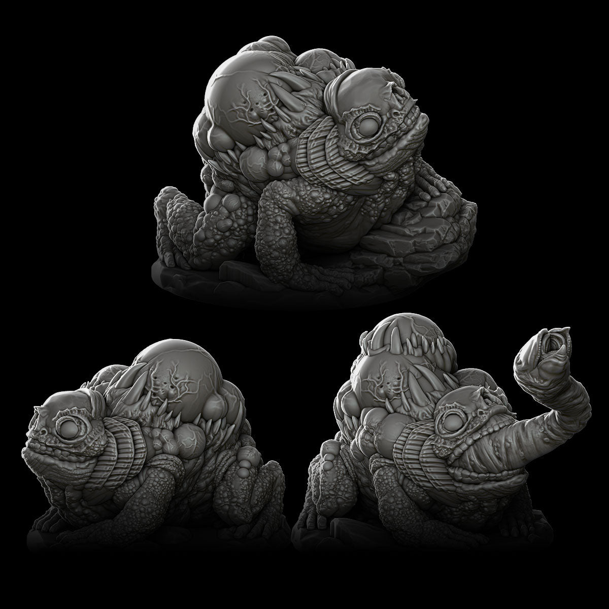BOILBACK TOADS - Miniature | Dungeons and dragons | Cthulhu | Pathfinder | War Gaming