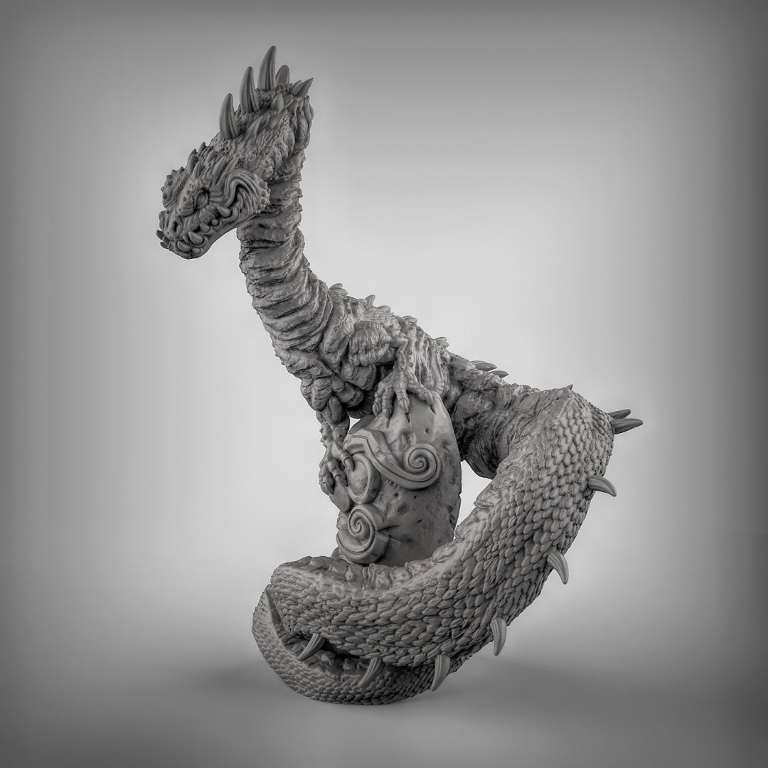 Lindwurm Dragon Resin Miniature for DnD | Tabletop Gaming