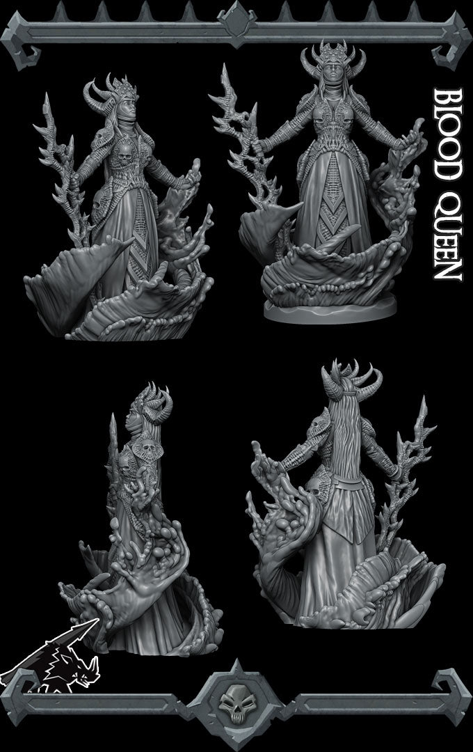 BLOOD QUEEN - Miniature | All Sizes | Dungeons and Dragons | Pathfinder | War Gaming