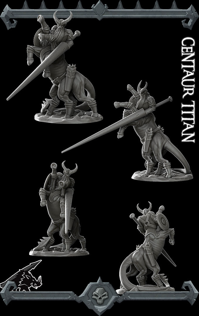CENTAUR TITAN - Miniature | All Sizes | Dungeons and Dragons | Pathfinder | War Gaming