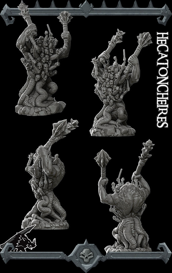 HECATONCHEIRIES - Miniature | All Sizes | Dungeons and Dragons | Pathfinder | War Gaming