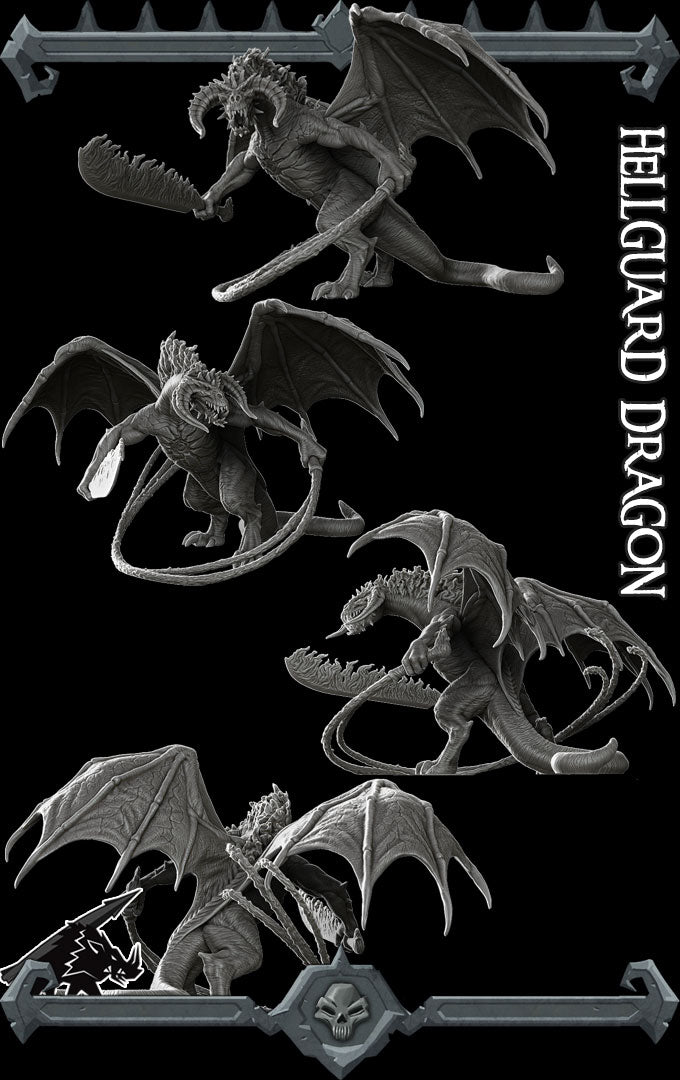 HELLGUARD DRAGON - EPIC Model Kit | Dungeons and dragons | Cthulhu | Pathfinder | War Gaming