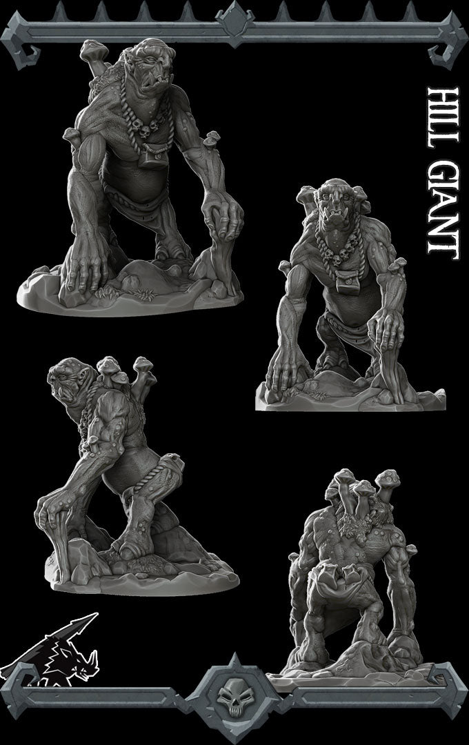 HILL GIANT - Miniature | All Sizes | Dungeons and Dragons | Pathfinder | War Gaming