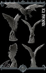 ICE PHOENIX - Miniature -All Sizes | Dungeons and Dragons | Pathfinder | War Gaming