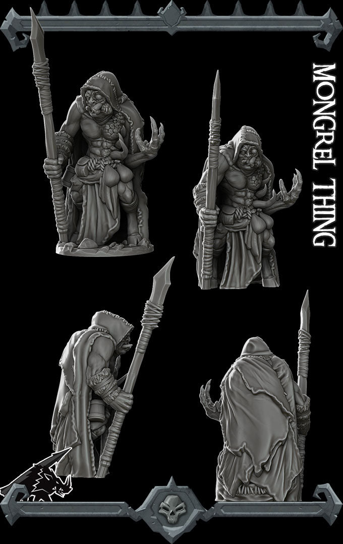 MONGREL THING Monster Resin 3D Printed Fantasy Miniature D&D Tabletop RPG