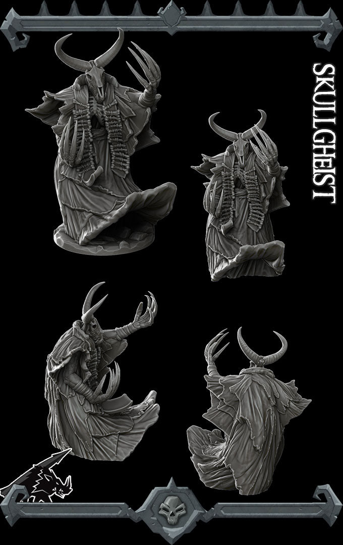 SKULL GHEIST - Dungeons and dragons | Cthulhu | Pathfinder | War Gaming| Miniature Model
