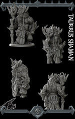 TUSKLAND TAURRUS SHAMAN - Monster miniature | All Sizes | Dungeons and Dragons | Pathfinder | War Gaming