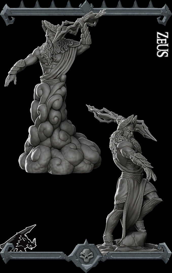 ZEUS - Monster Miniature | Dungeons and Dragons | Cthulhu | Pathfinder | War Gaming