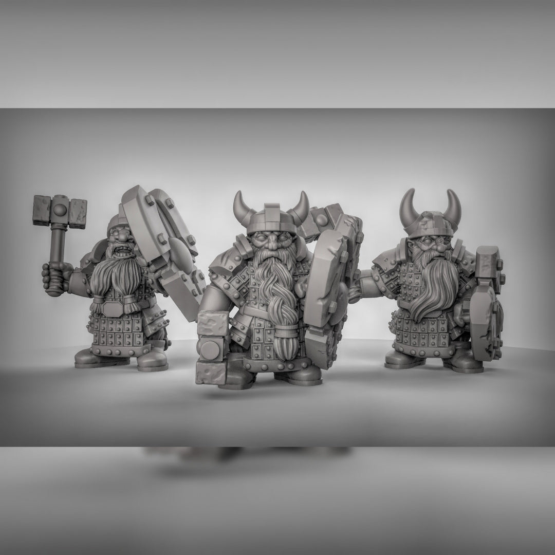 Armoured Dwarves Resin Miniature for DnD | Tabletop Gaming