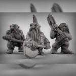 Dwarf Berserkers With Doublehanded Weapons Resin Miniature for DnD | Tabletop Gaming