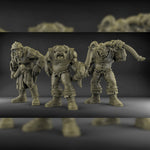 Orc's with Bows Resin 3D Models for Dungeons & Dragons & Board RPGs