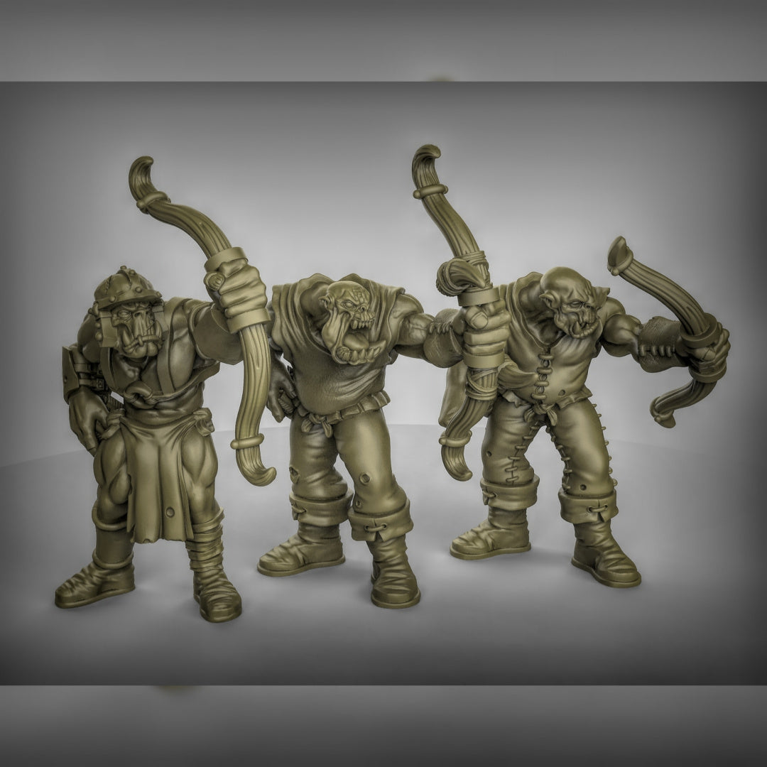 Orc's with Bows Resin Miniature for DnD | Tabletop Gaming