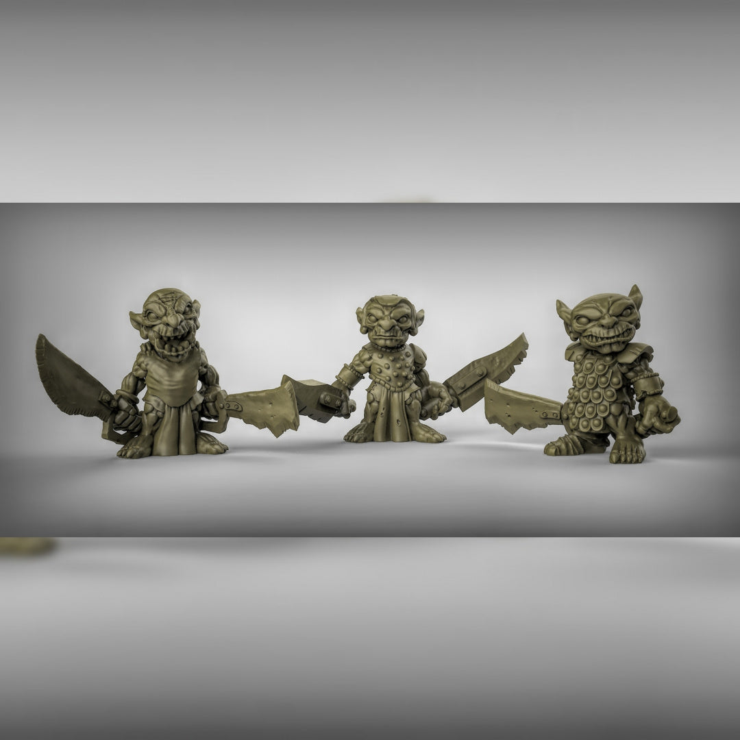 Goblins with Hand Weapons Resin Miniature for DnD | Tabletop Gaming