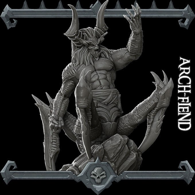 ARCH-FIEND - Miniature -All Sizes | Dungeons and Dragons | Pathfinder | War Gaming