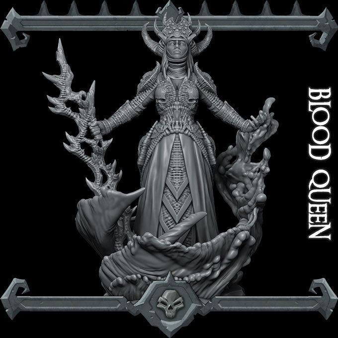 BLOOD QUEEN - Miniature | All Sizes | Dungeons and Dragons | Pathfinder | War Gaming