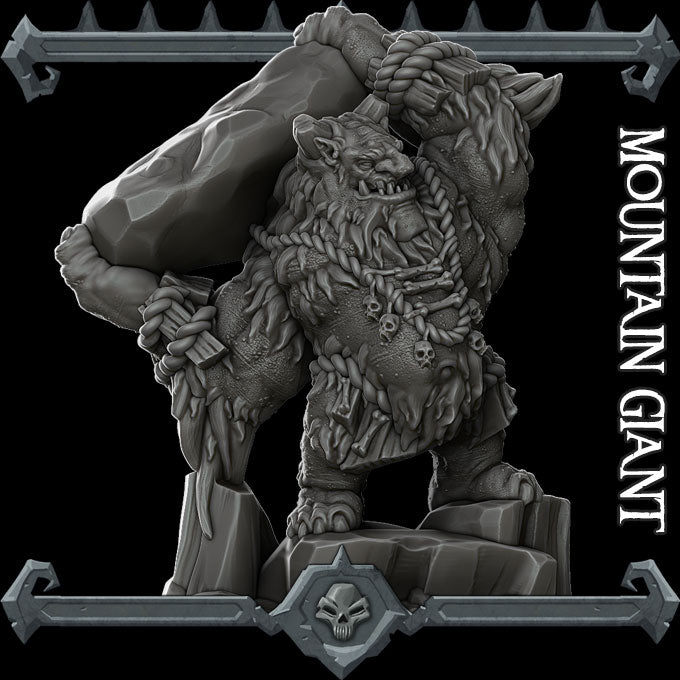 MOUNTAIN GIANT - Miniature | All Sizes | Dungeons and Dragons | Pathfinder | War Gaming