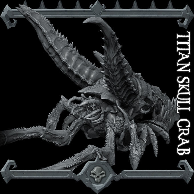 TITAN SKULL CRAB - Miniature | Dungeons and dragons | Cthulhu | Pathfinder | War Gaming