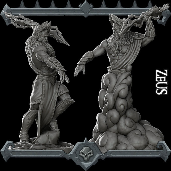 ZEUS - Monster Miniature | Dungeons and Dragons | Cthulhu | Pathfinder | War Gaming