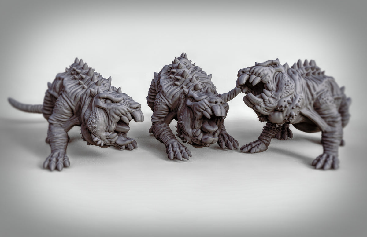 Mole Rats Resin Models for Dungeons & Dragons & Board RPGs