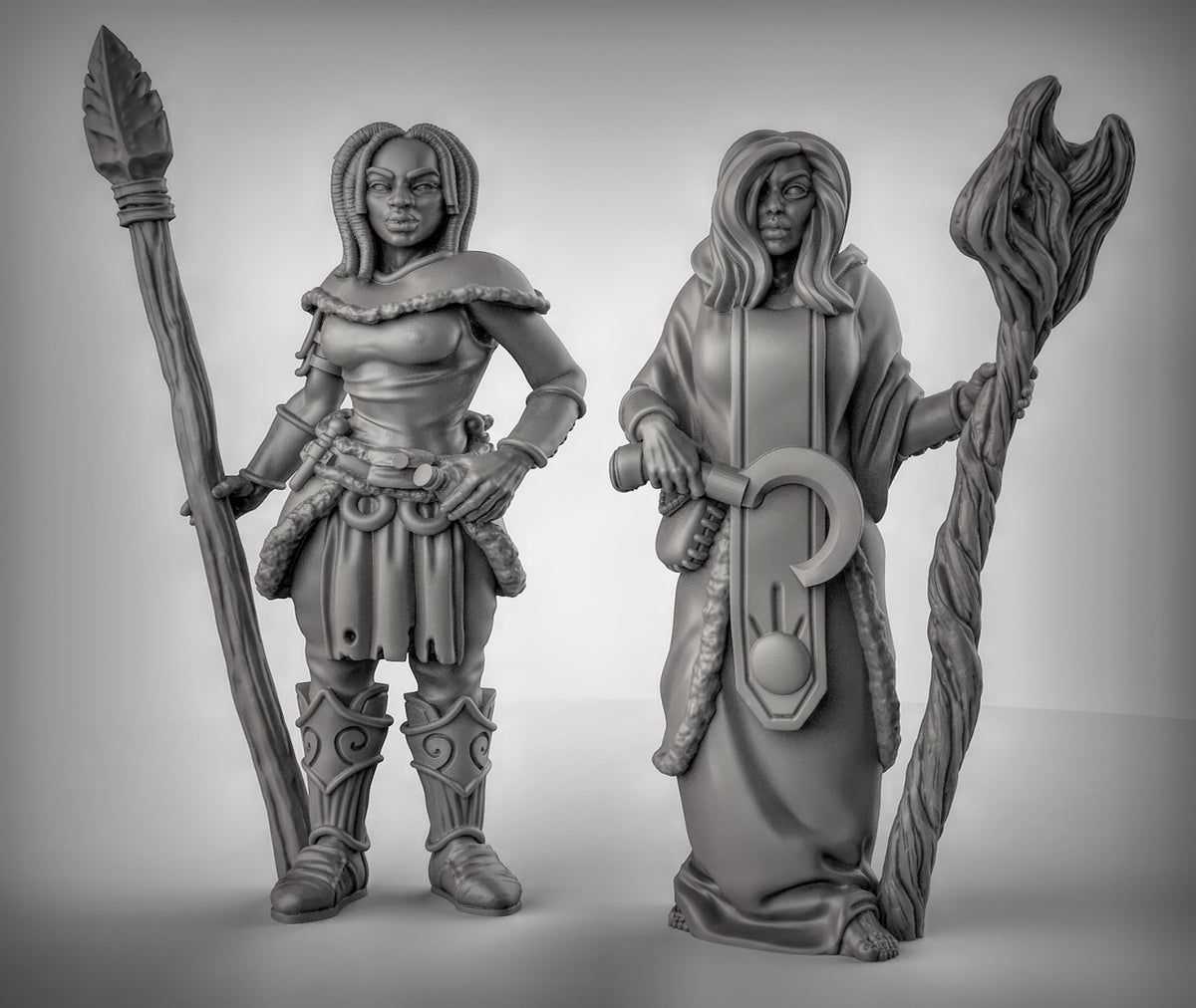 Female Druids Resin Models for Dungeons & Dragons & Board RPGs