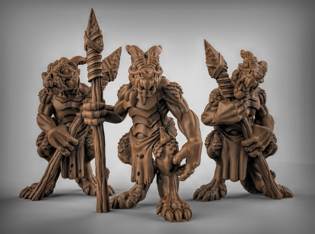 Kobold With Spears Resin Miniature for DnD | Tabletop Gaming
