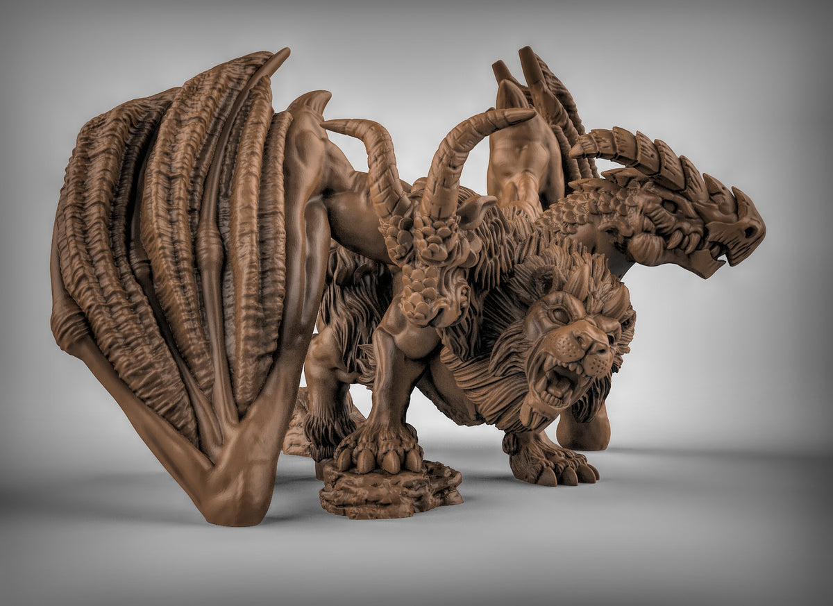 Chimera Resin Miniature for DnD | Tabletop Gaming