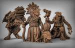 Kobold Spell Casters Resin 3D Models for Dungeons & Dragons & Board RPGs