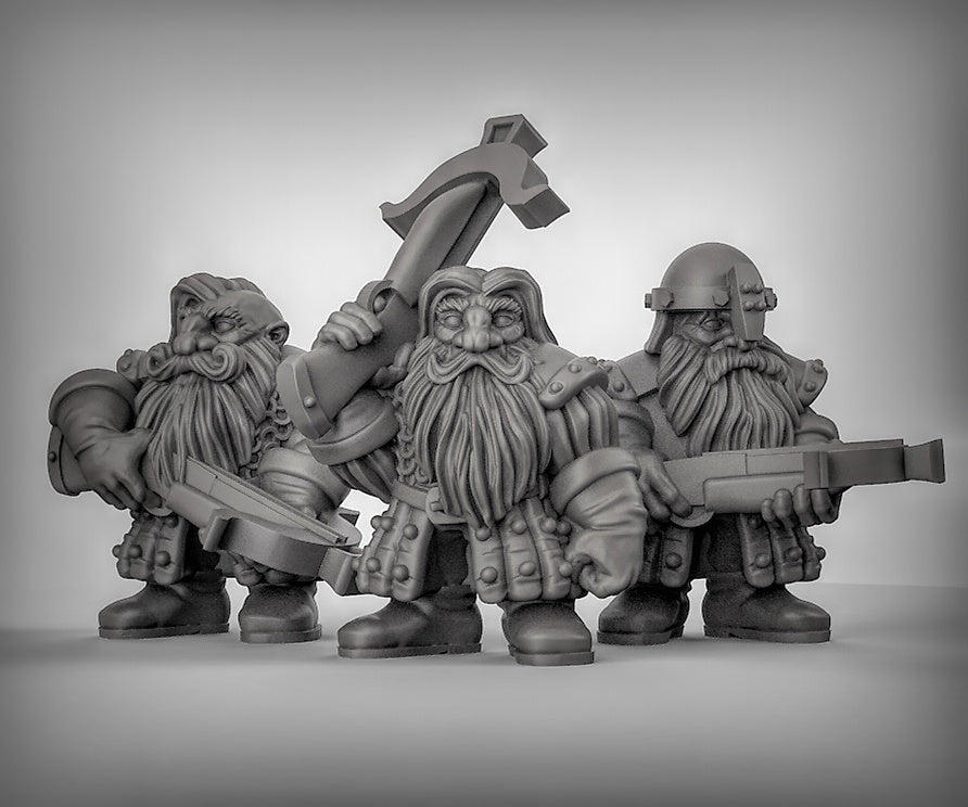 Dwarves with Crossbows Resin Miniature for DnD | Tabletop Gaming