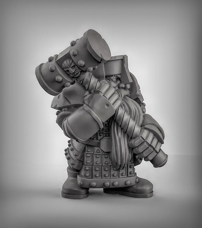 Dwarves with Hammers Resin Miniature for DnD | Tabletop Gaming