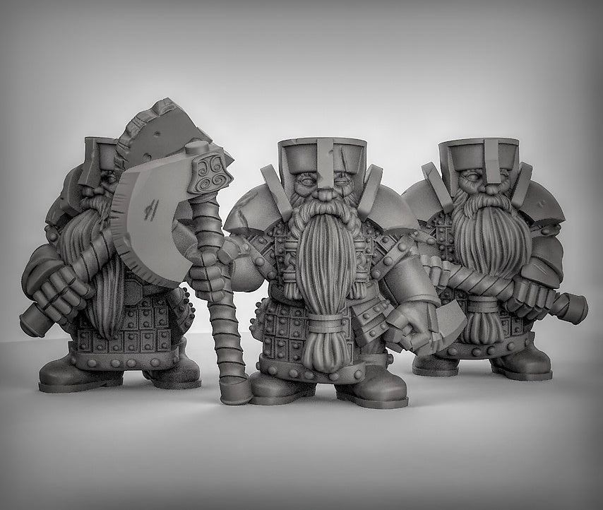 Dwarves with Axes Resin Miniature for DnD | Tabletop Gaming